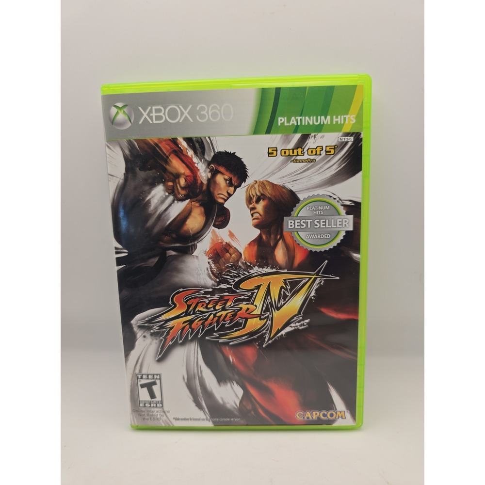 Street Fighter 4 IV - Xbox 360 Game No manual Tested Works Very Good Condition
